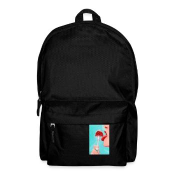 Pilz Pop-Art - Rucksack - Schwarz - Vorne
