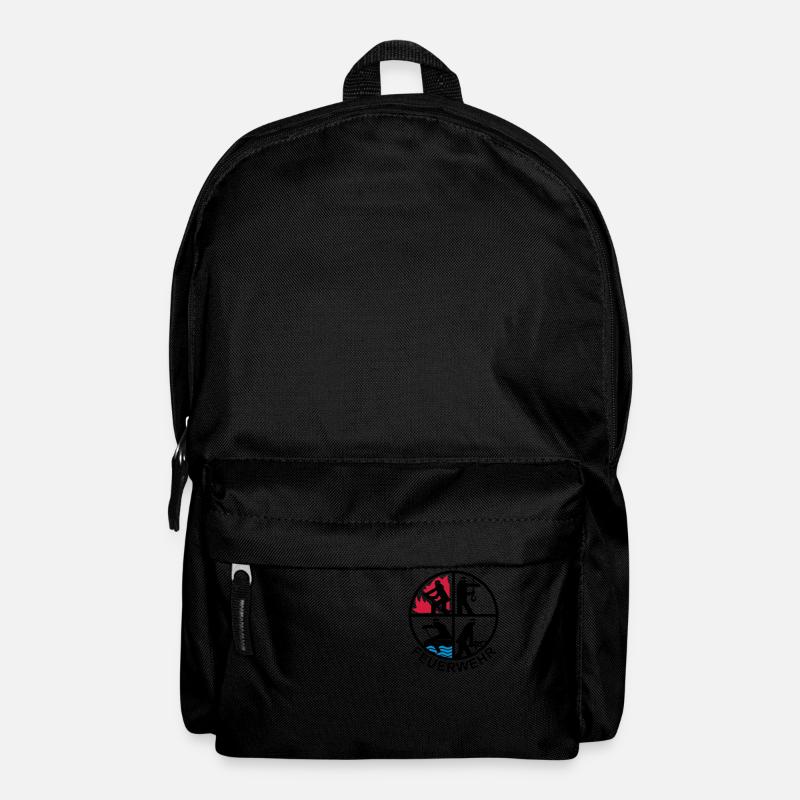 Feuerwehr 4 Logo 1 - Rucksack - Schwarz