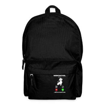Dackel Dachshund - Mein Dackel ruft an, ich muss l - Rucksack - Schwarz - Vorne
