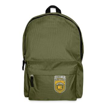vie ennuyeuse sans moi - Sac à dos - vert olive - Devant