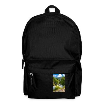 Geiranger panorama Storseterfossen Norway - Backpack - black - Front