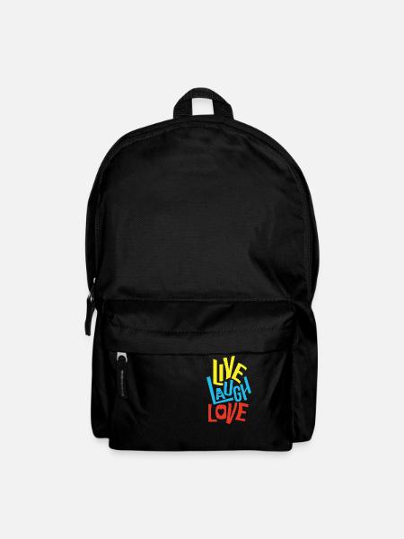 Live Laugh Love - Rucksack - Schwarz