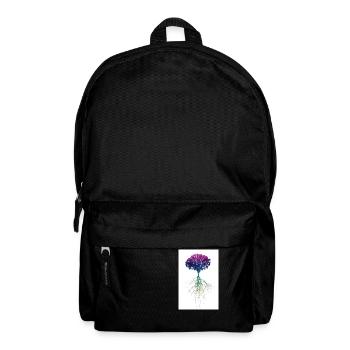 tree of life 15 multicolored roots - Backpack - black - Front