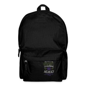computer language dads favorite fun - Backpack - black - Front