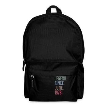 Legende seit Juni 1978 - Rucksack - Schwarz - Vorne