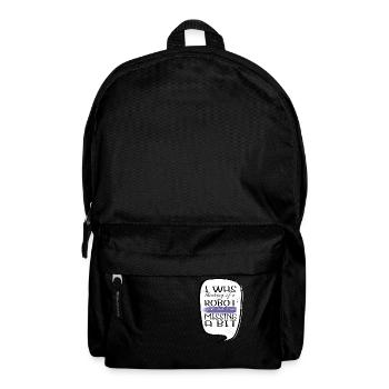 sayings quote artificial intelligence gift - Rucksack - Schwarz - Vorne