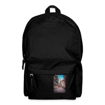 Vintage Eiffel Tower -Paris Painting France Lover - Backpack - black - Front