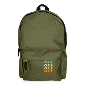 Vote Vote Vote Vote Vote - Backpack - olive green - Front
