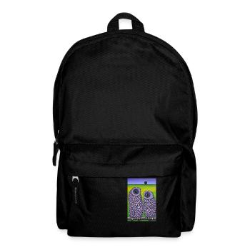 Eule im Feld - Rucksack - Schwarz - Vorne