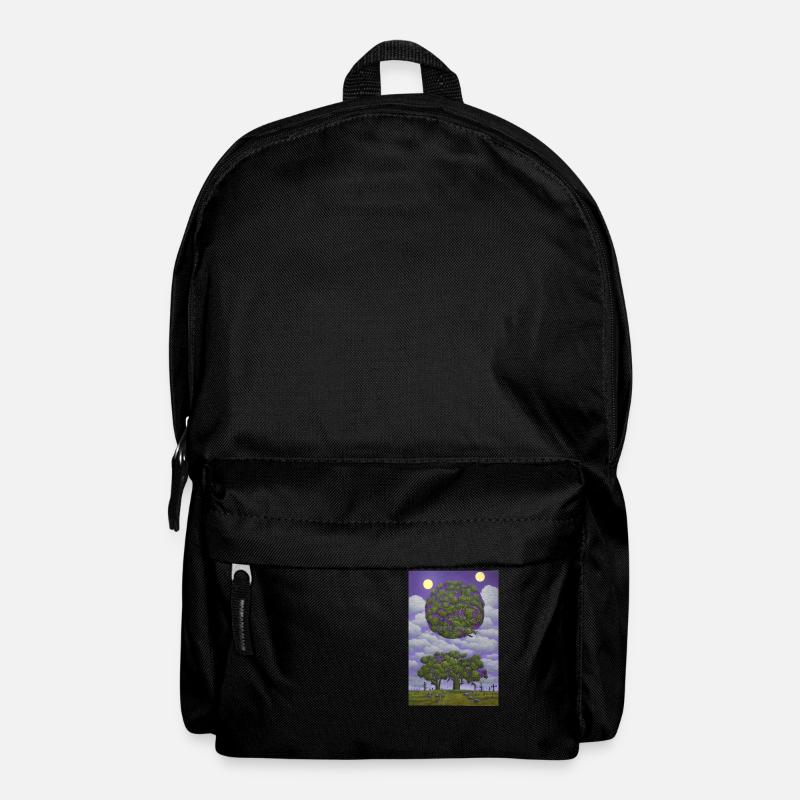 Tree and moon - Backpack - black