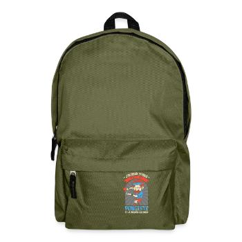 Papy Pongiste Ping Pong Tennis De Table - Sac à dos - vert olive - Devant