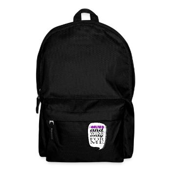 Persian Cat Pet Black Quote Funny Sayings - Backpack - black - Front