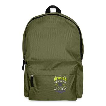 cadeau d’anniversaire génial christiangolf anniversaire - Sac à dos - vert olive - Devant