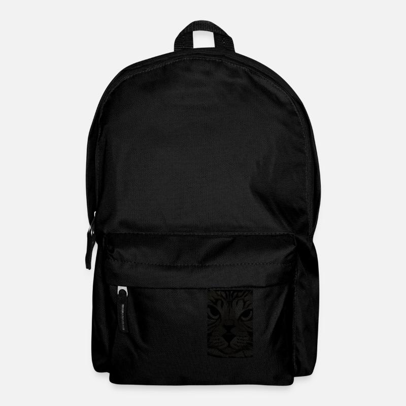 Mürrische Katze Schwarz-Weiß - Rucksack - Schwarz