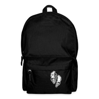 Crâne fendu // illustration - Sac à dos - noir - Devant