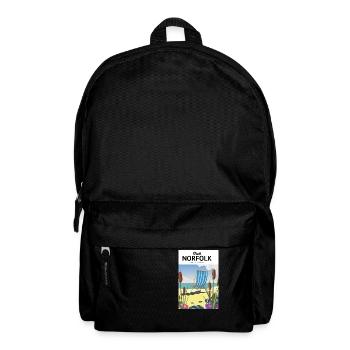 Norfolk Seaside Travel Poster - Rucksack - Schwarz - Vorne