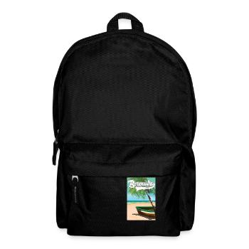 Bermuda Urlaubsplakat - Rucksack - Schwarz - Vorne