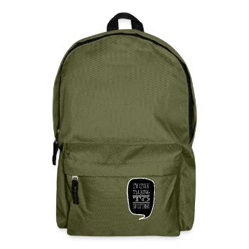 Animals Cat Lover Big Cat Cat Long Sleeve Shirts - Backpack - olive green - Front