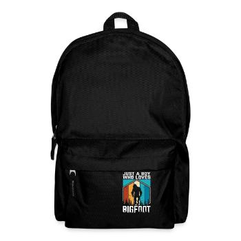 Just a Boy who loves Bigfoot - Rucksack - Schwarz - Vorne