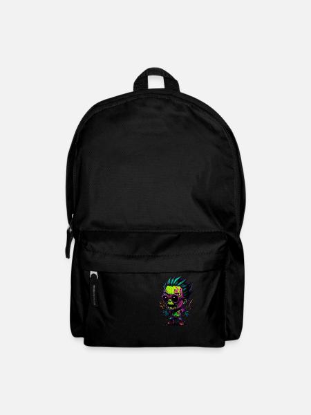 Bunter cooler Zombie - Rucksack - Schwarz
