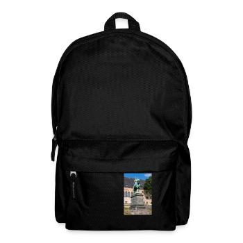 Equestrian statue of Frederick I Barbarossa - Backpack - black - Front