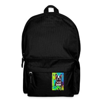 Modern Pop Art Print | colorful | French Bulldog - Backpack - black - Front