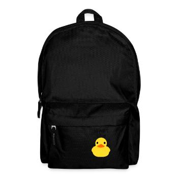 Quietscheentchen Badeente What the duck lustig - Rucksack - Schwarz - Vorne