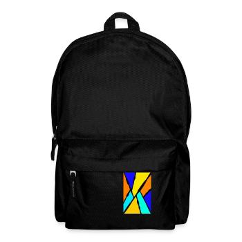 Abstrakte Kunst - Rucksack - Schwarz - Vorne