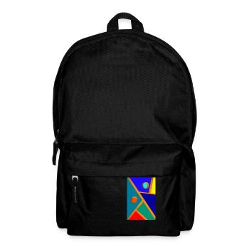 Abstract art - Backpack - black - Front