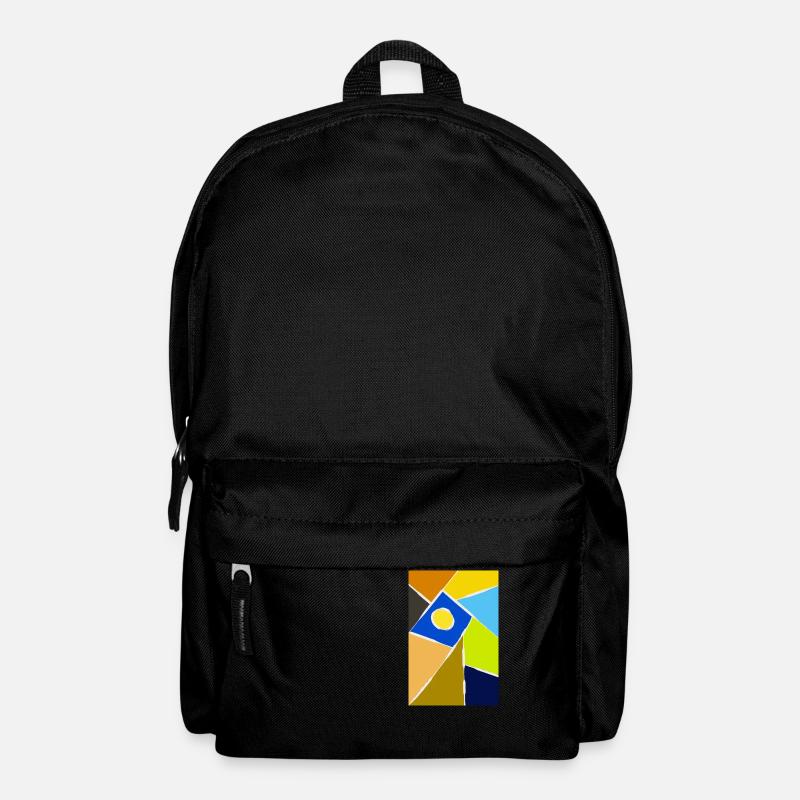 Bunte Kunst - Rucksack - Schwarz