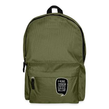 gift abort greg abbott typography activists - Rucksack - Olivgrün - Vorne