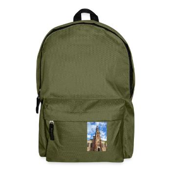 Nieuwe Kerk in Haarlem, Netherlands (Nederland) - Backpack - olive green - Front