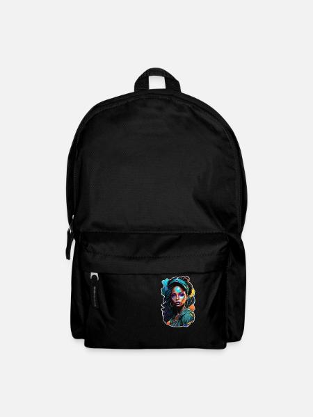femme afro - beauté - Sac à dos - noir