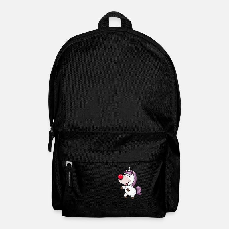 Einhorn Red Nose - Rucksack - Schwarz