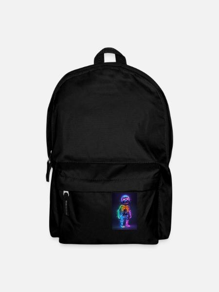 Neon Skeleton | AI - Backpack - black