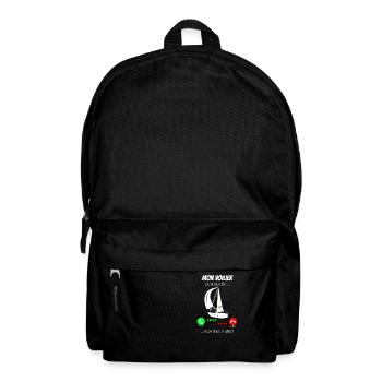 Mein Segelboot ruft mich - Rucksack - Schwarz - Vorne