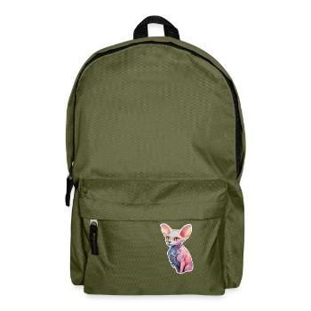 Sphinx Cat - Backpack - olive green - Front