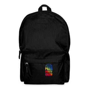 Prag Party Crew Spruch - Rucksack - Schwarz - Vorne