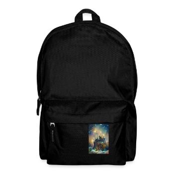 Schloss unter dem Sternenhimmel Castle Under - Rucksack - Schwarz - Vorne
