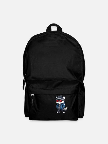 Wolf Winter - Rucksack - Schwarz