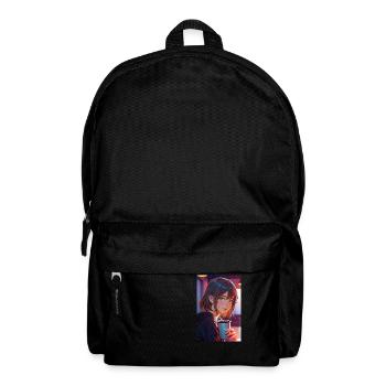 "Anime Girl Design – Aesthetic Manga Motif for - Backpack - black - Front