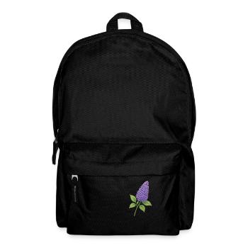 Fliederblüte – zarte Frühlingspracht - Rucksack - Schwarz - Vorne