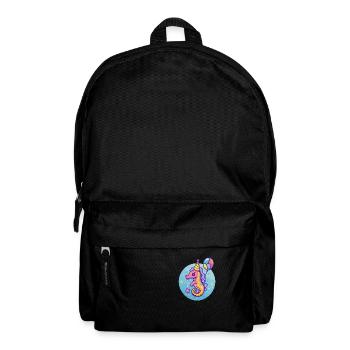 Seepferd Geburtstag Baby - Rucksack - Schwarz - Vorne