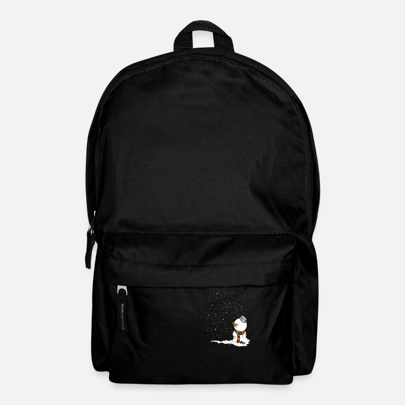 Schneemann im Schnee. - Rucksack - Schwarz