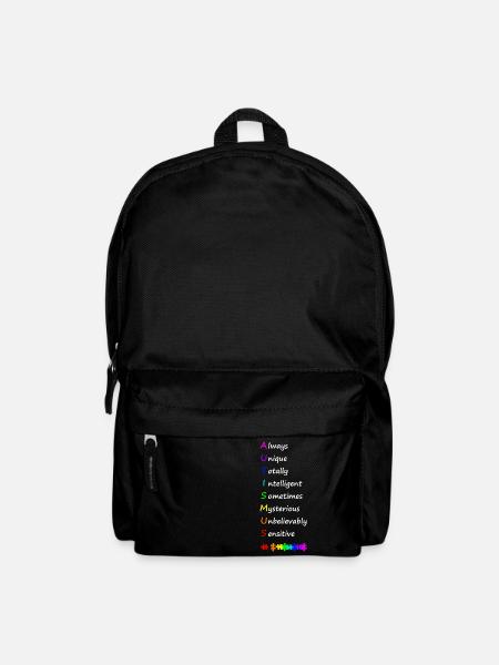 Autismus - Rucksack - Schwarz