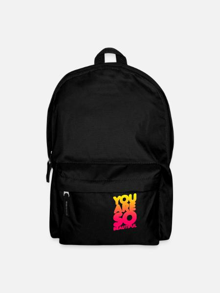 Du bist so schön (Gradation) - Rucksack - Schwarz