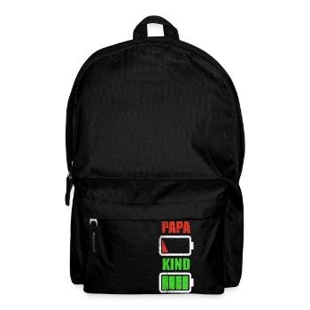 Dad father son child daughter birth gift - Backpack - black - Front
