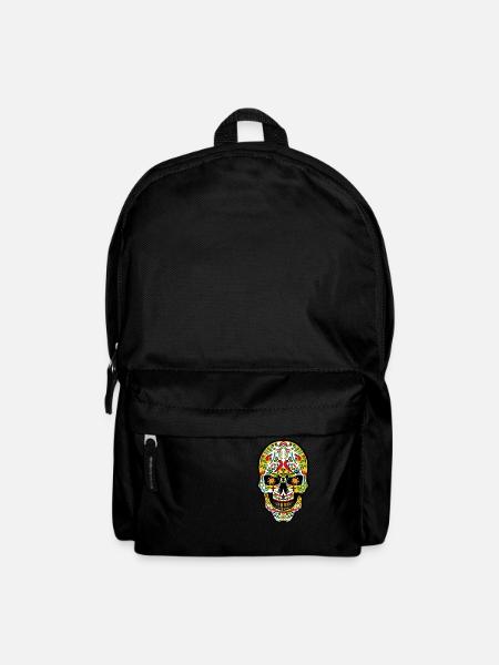 Mexikanischer Schädel Mexikanischer Schädel - Rucksack - Schwarz