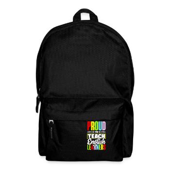 ESL Teacher Linguist Multilingual Teaching Proud - Backpack - black - Front