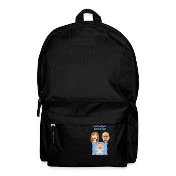 von wegen Elternzeit - Rucksack - Schwarz - Vorne